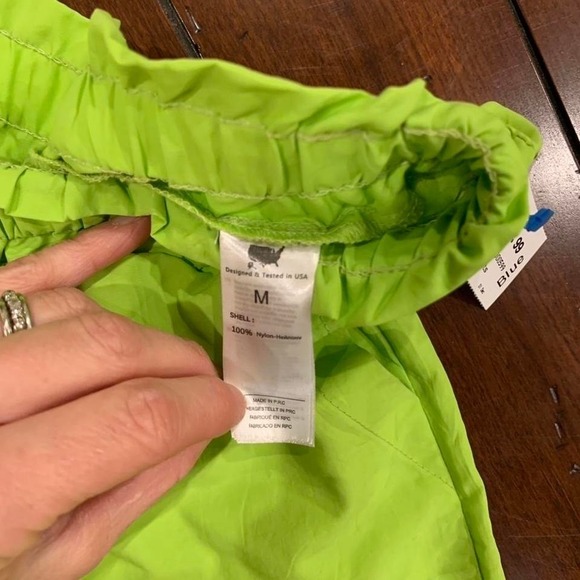 NEON BRAT Parachute Pants M DISCIPBUSH Y2K Baggy Cargos Dopamine lime green NWT - Picture 5 of 6